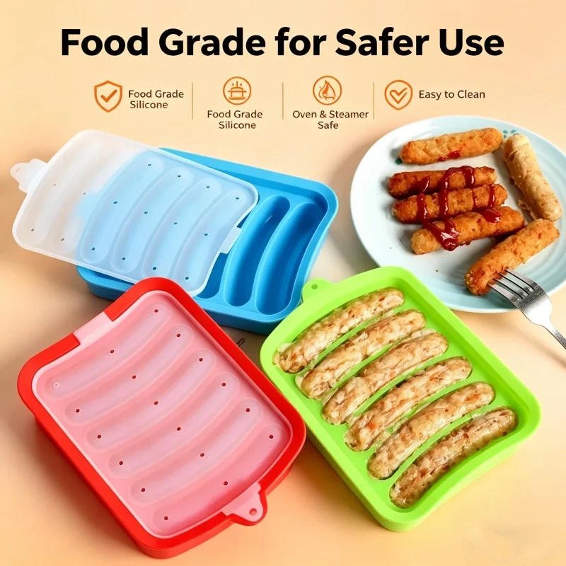 Hot Dog Press - Molde de silicona de grado alimenticio