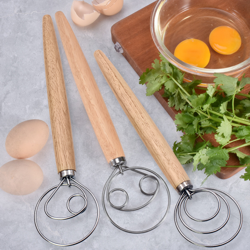Danish Pancake Pan - Batidor de masa danés, batidora manual