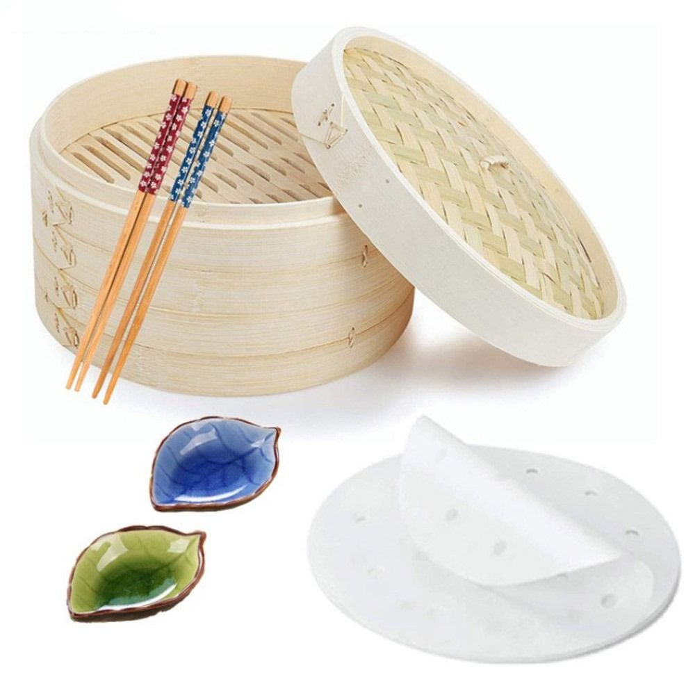 Dim Sum Basket - Cesta de vapor de bambú con