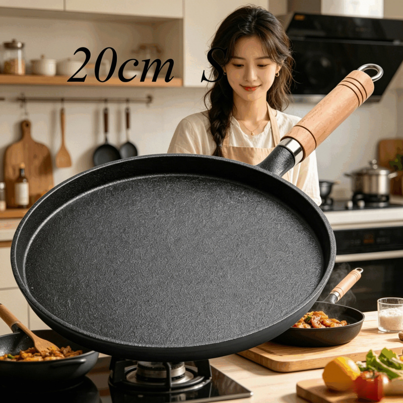 Egg Waffle Pan - Sartén de hierro fundido de 20