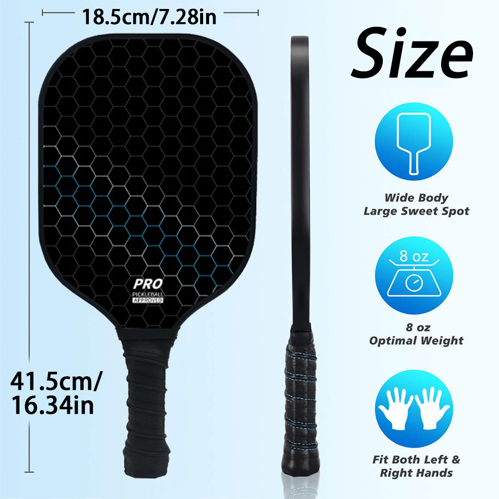 Juego de 2 Palas de Pickleball - Crepe Pan Carbon reseña y precio