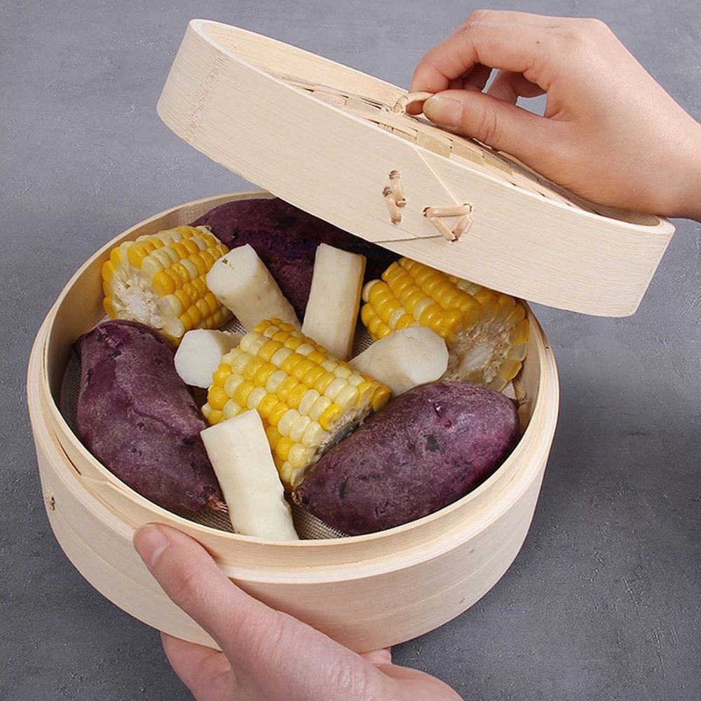 Vaporera China de Bambú con Ta - Dim Sum Basket reseña y precio