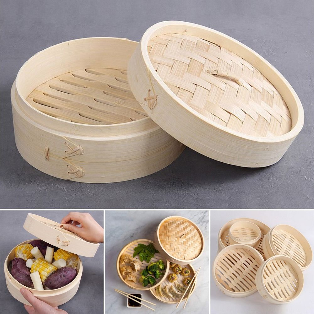 Cesta de vapor de bambú con ta - Dim Sum Basket reseña y precio