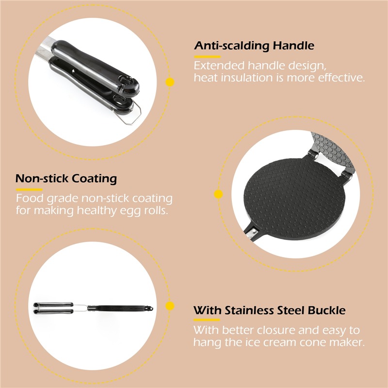 Rollo de huevo antiadherente d - Egg Waffle Pan reseña y precio
