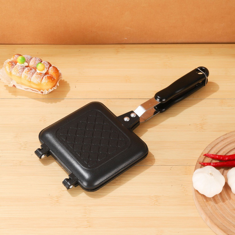 Sartén antiadherente de doble  - Egg Waffle Pan reseña y precio