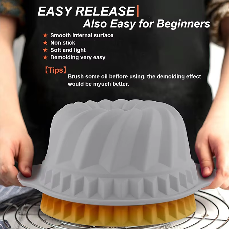 Sartenes para pasteles estriad - Donut Mold Silicone reseña y precio